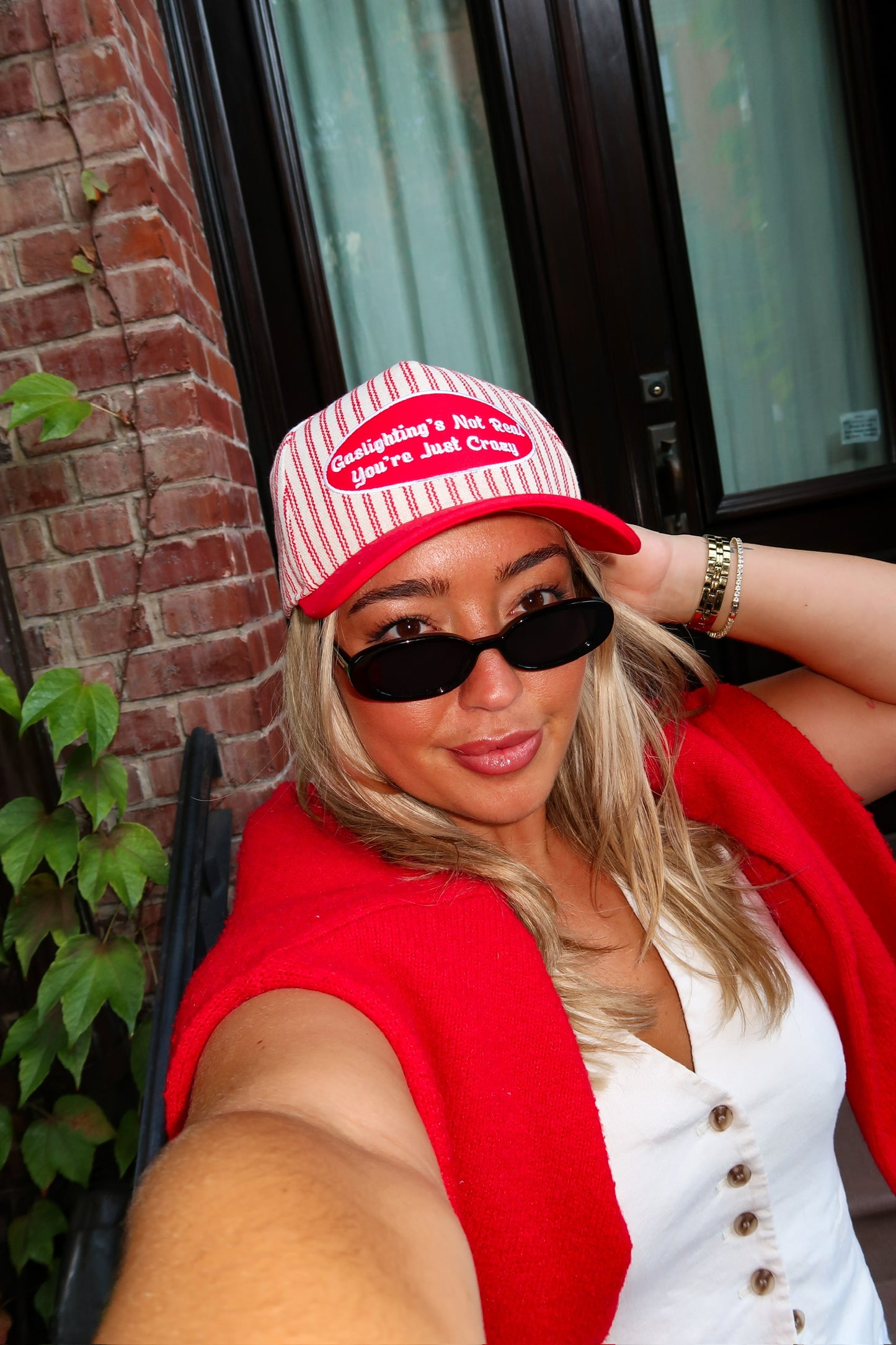 Gaslighting's Not Real Striped Hat