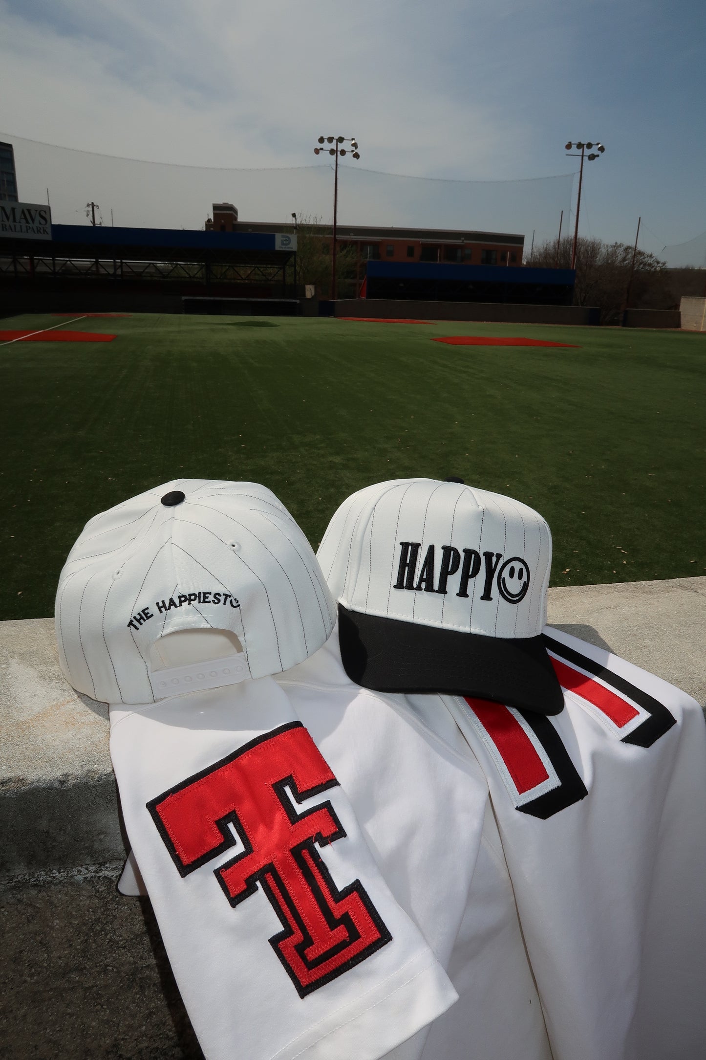 Happy Pinstriped Hat