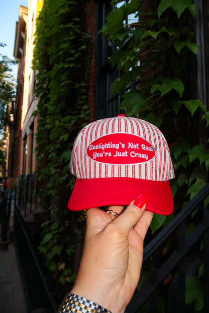 Gaslighting's Not Real Striped Hat
