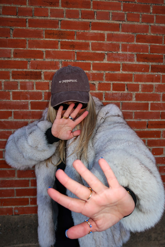 No Papparazzi Dad Cap