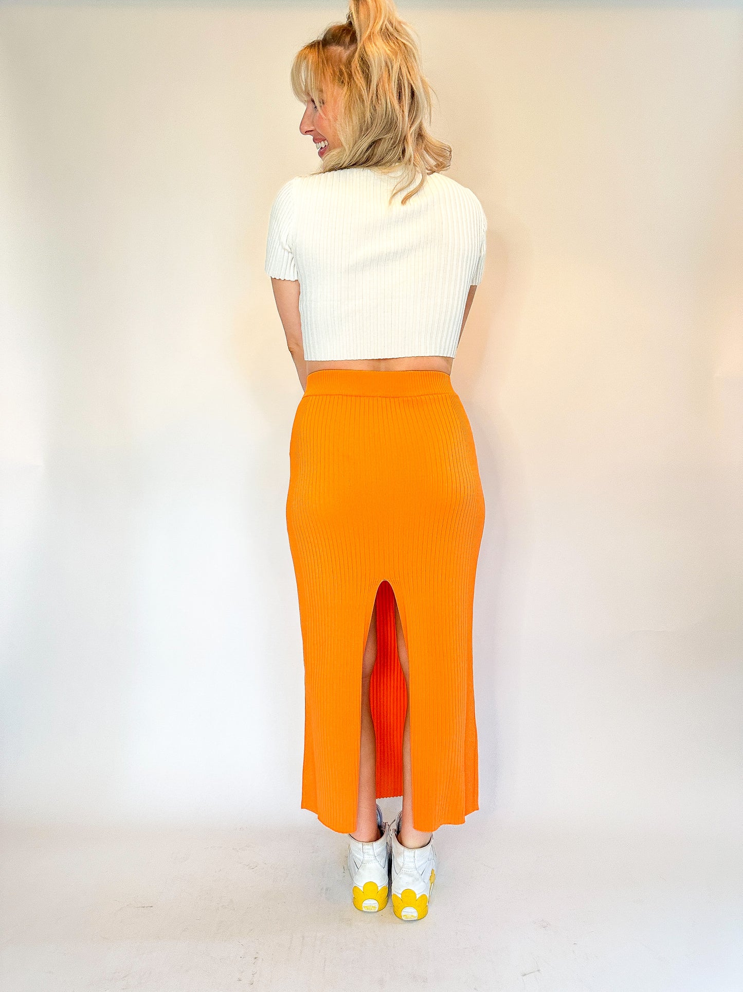 Tequila Sunrise Midi Skirt