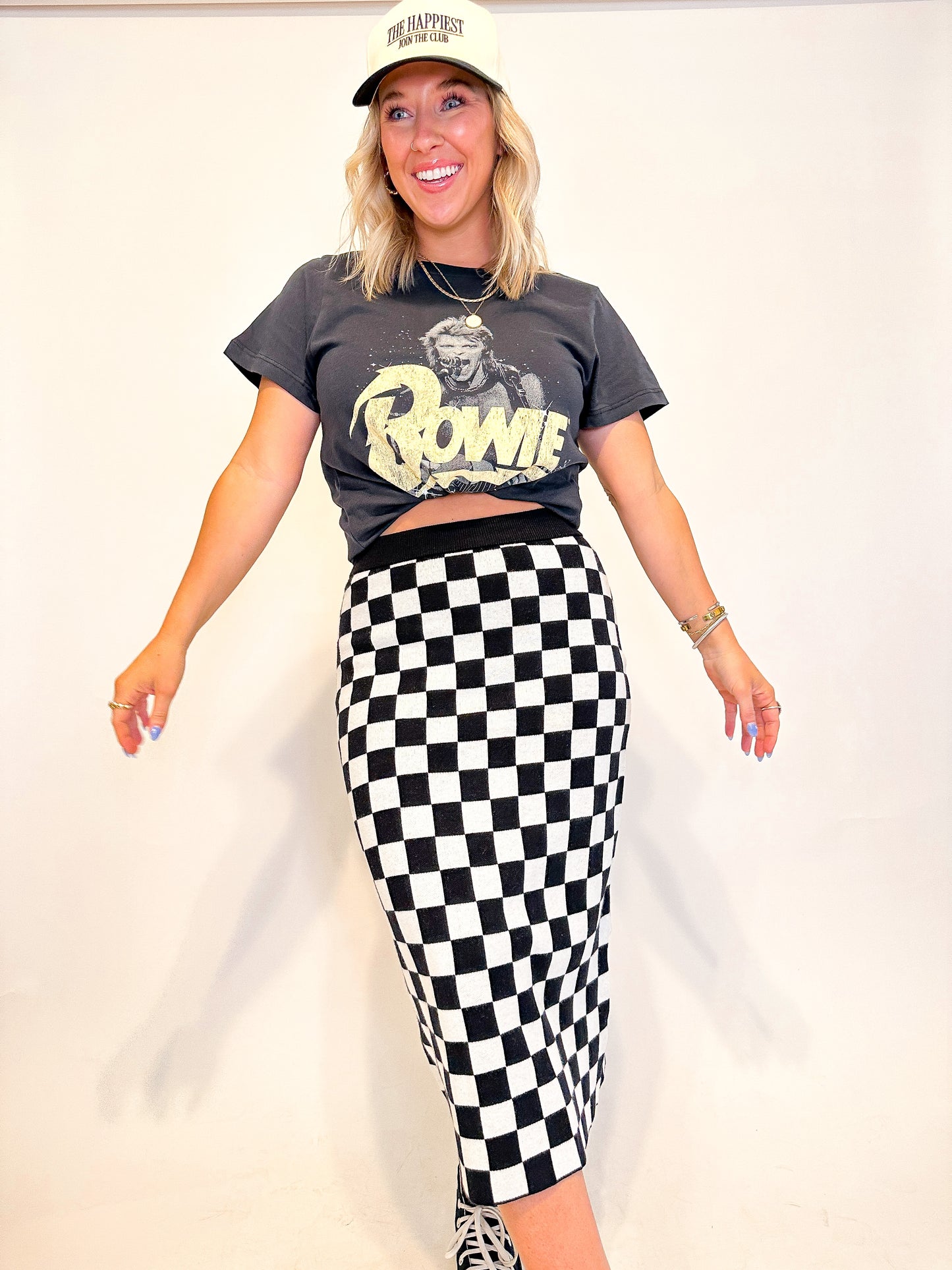 Wanna Race Checkered Skirt