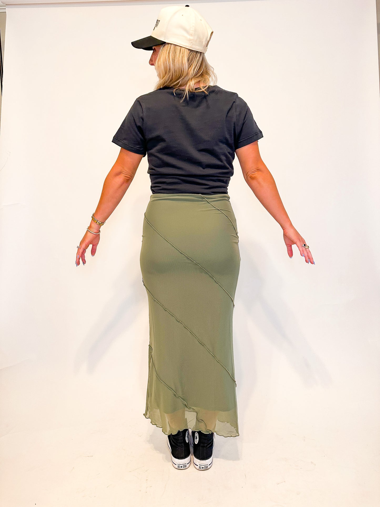 Green Tea Shot Skirt