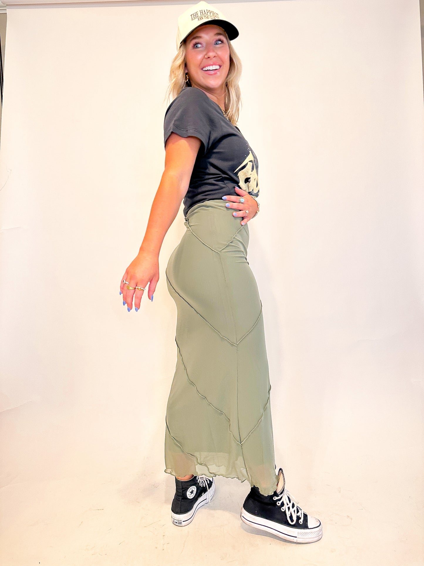 Green Tea Shot Skirt