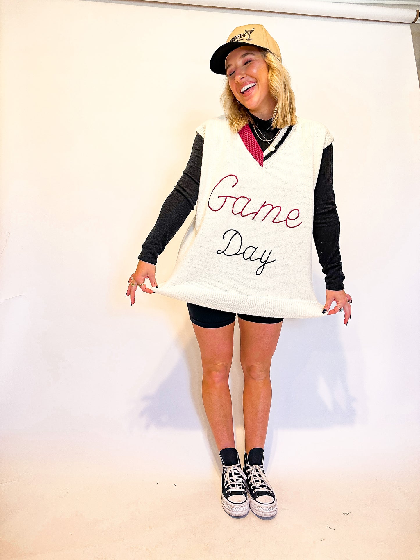 Vintage Game Day Sweater Vest