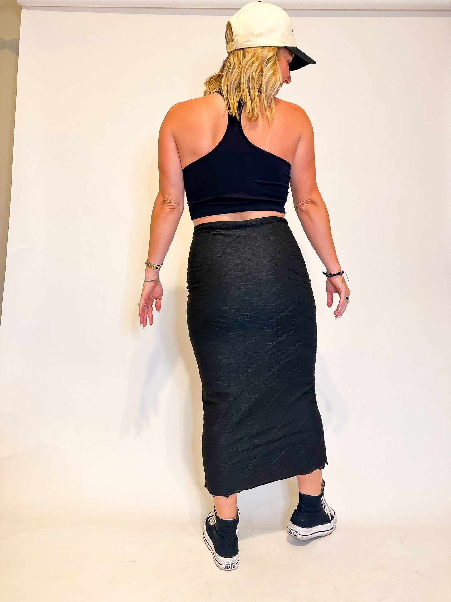 She Can Do It All Midi Skirt