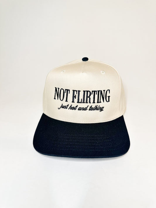 *PRE-ORDER* Not Flirting Hat (Black) Mid-May Ship!
