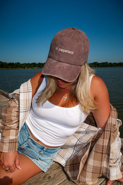 No Papparazzi Dad Cap