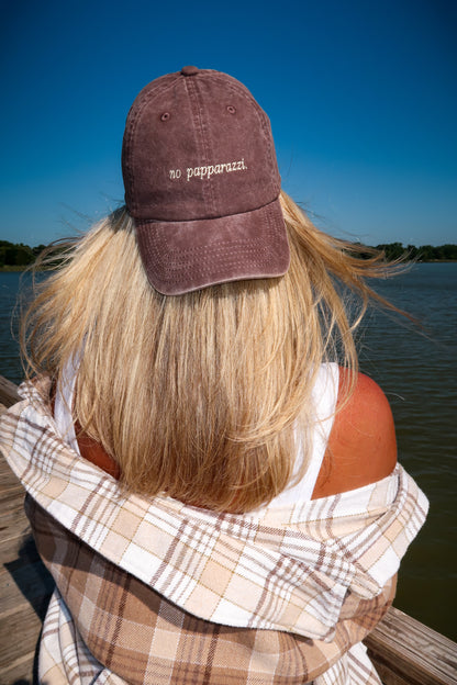 No Papparazzi Dad Cap