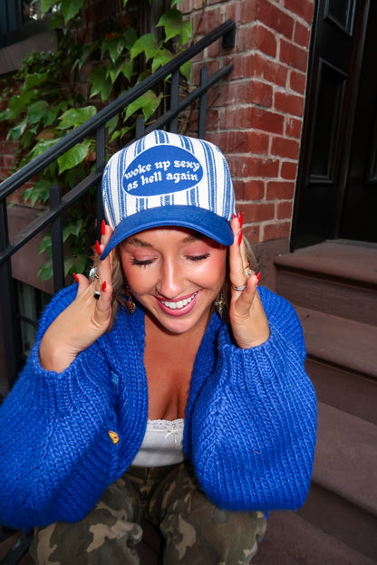 Woke Up Sexy Striped Hat
