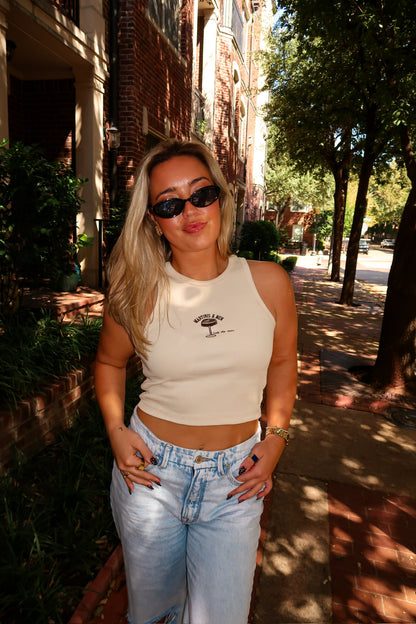Martinis & Men Cropped Tank