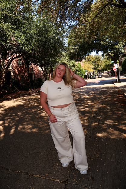 Martinis & Men Cropped Tee