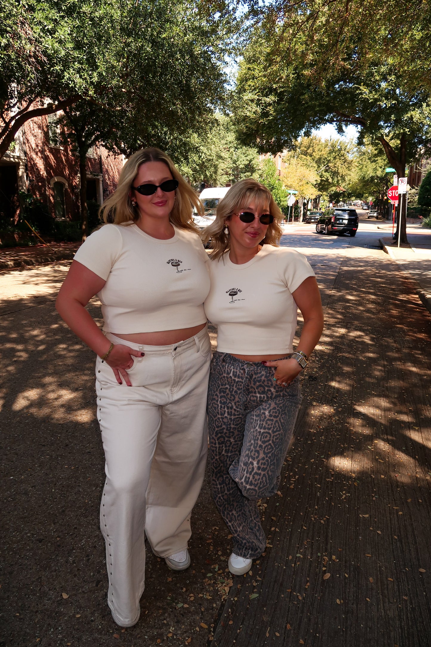 Martinis & Men Cropped Tee